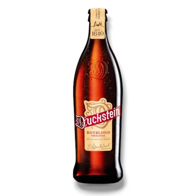 Duckstein Rotblond Original 12 x0,5l -Auf Buchenholz gereiftes Bier mit 4,9% Vol