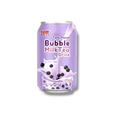 RICO Bubble Milk Tea Drink Taro Flavour-Milchtee mit Taro aus Taiwan 12 x 0,33 L