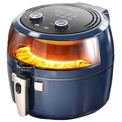 SOKANY Fritteuse 1800W, 8L Heissluftfriteuse mit Sichtfenster, Timing Air fryer