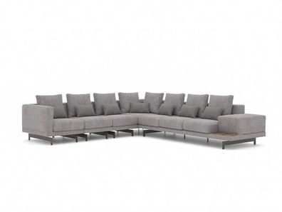 Ecksofa L-Form Wohnzimmer Einrichtung Designer Textil Sofa Modern Garnitur