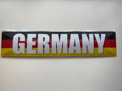 Germany, Straßenschild aus Blech 46x10 cm, STR 30