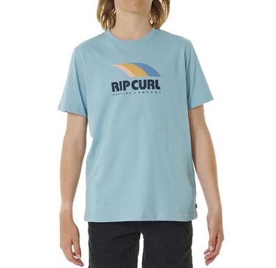 RIP CURL Kids T-Shirt Surf Revival dusty blue - Größe: 152