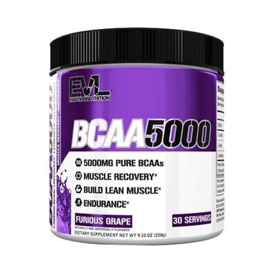 EVL Nutrition Flavored BCAA 5000 (30 serv) Furious Grape