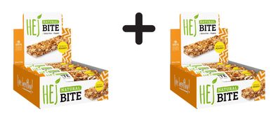 2 x HEJ Natural HEJ Bite Organic (12x40g) Crunchy Peanut