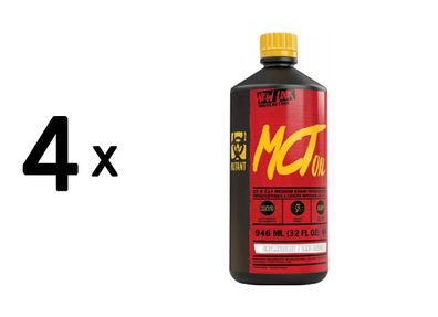 4 x Mutant Mutant Core Series MCT Oil (946ml)