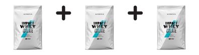 3 x Myprotein Impact Whey Isolate (2500g) Chocolate Smooth