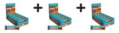 3 x Myprotein Layered Bars (12x60g) Triple Chocolate Fudge