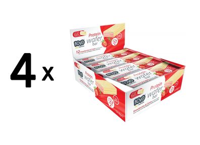 4 x Novo Nutrition Protein Wafer Bar (12x40g) Strawberry and Cream