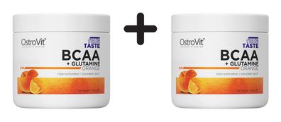 2 x OstroVit BCAA + Glutamine (200g) Orange