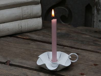 ChicAntique Kammerleuchter Kerzenständer Shabby Kerzenhalter inkl. Kerze 64128-01