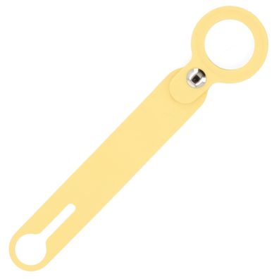 Schlüsselanhänger aus Silikon für Apple AirTag Locator gelb
