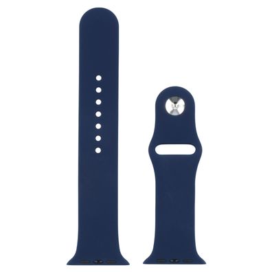 Apple Watch Silikonarmband navy blau 1 2 3 4 5 6 7 8 9 SE 42 44 45 49 mm