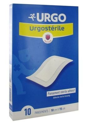 Urgo, Urgosterile 10x15 cm Verbandsmaterial, 10er Pack