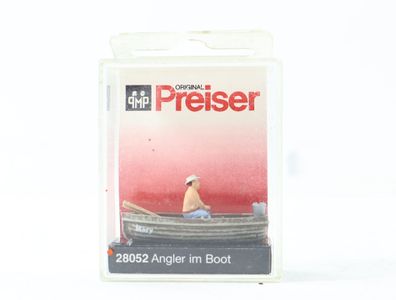 Preiser H0 28052 Figur Angler im Boot 1:87