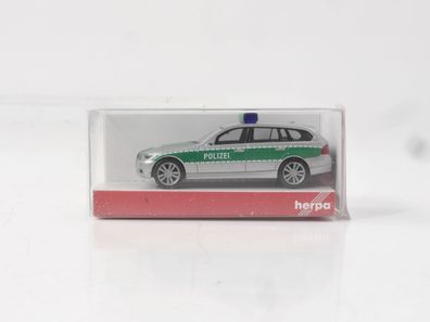 Herpa H0 046923 Modellauto PKW BMW 3er tour. TM Polizei 1:87