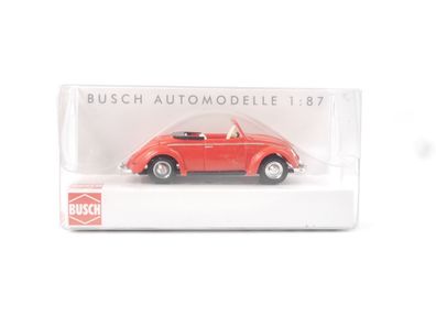 Busch H0 46723 Modellauto Cabrio offen VW Hebmüller rot 1:87