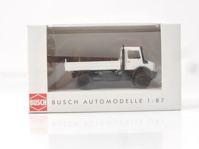 Busch H0 51011 Modellauto Mercedes-Benz Unimog U5023 mit Stahlladung 1:87