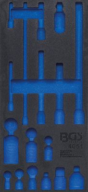 BGS technic Werkstattwageneinlage 1/3 | leer | für Art. 4051
