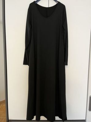 Damen Kleid Größe XL Schwarz Langarm Elegant Trauerfeier Geburtstag Abendkleid