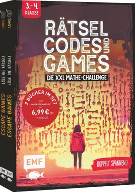 R?tsel, Codes und Games - Die XXL Mathe-Challenge f?r die 3. und 4. Klasse, ...