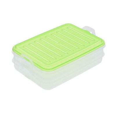 Doppelter Lebensmittelbehälter grün Frischhaltedose Vorratsdosen Modern Design Box