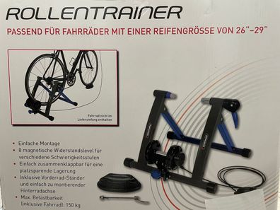 bikemate Rollentrainer passend für Fahrräder von 26" - 29" schwarz blau