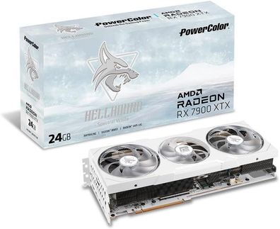 PowerColor Hellhound Spectral White AMD Radeon RX 7900XTX Grafikkarte