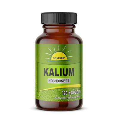 Kalium (hochdosiert, hohe Bioverfügbarkeit), 120 Kapseln ohne Zusätze, Bonemis®