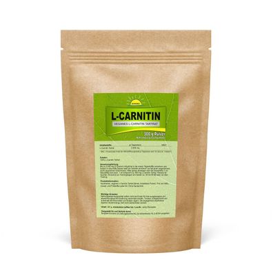 L-Carnitin Tartrat, veganes Pulver, ohne Zusatzstoffe, 300 g im Beutel, Bonemis®