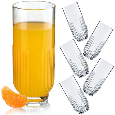 KADAX Trinkgläser, Wassergläser aus hochwertigem Glas, Spülmaschinenfeste