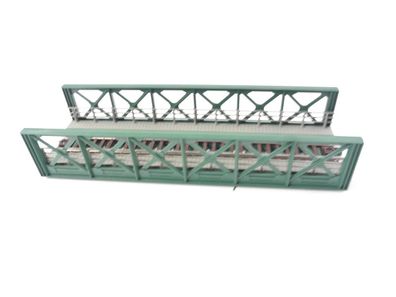 Roco H0 40080 Brücke Kastenbrücke Gitterbrücke grün / 22,8 cm