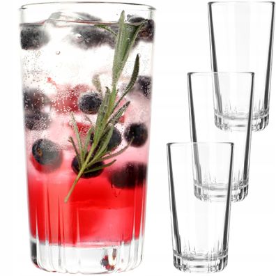 KADAX Trinkgläser, Whiskey Gläser, Glas Set, robuste Wassergläser 344ml