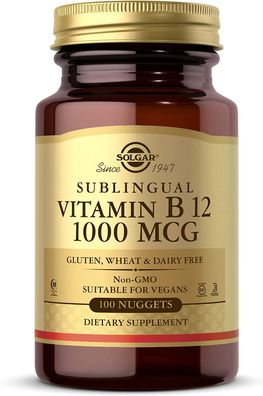 Solgar, Vitamin B12, 1000 mcg, 100 Veg. Nuggets