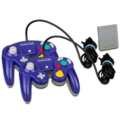 2 Original Nintendo Gamecube Controller Halbtransparent LILA - CLEAR PURPLE + ...