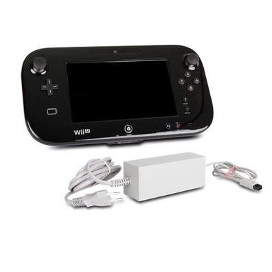 Original Nintendo Wii U Wii-U Gamepad Controller in Schwarz + original Ladekabel ...