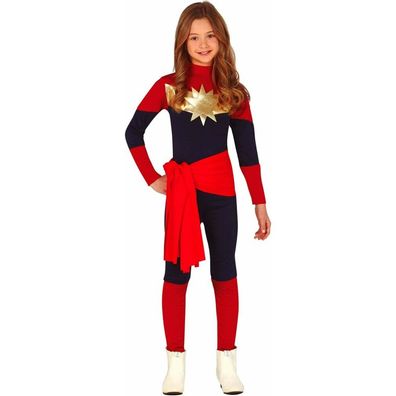 Fiestas GUIRCA Superheldin Captain Kostüm für Mädchen M-(7/9 Jahre)