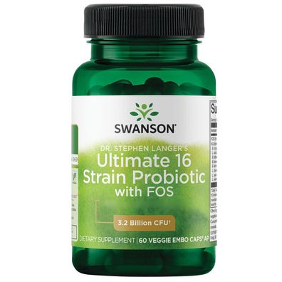Swanson, Ultimate 16 Strain Probiotic, 60 Veg. Kapseln | MHD 07/24