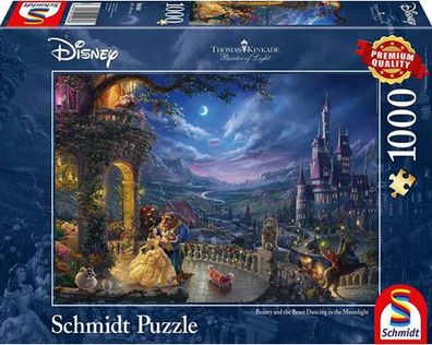 Puzzle Disney Schöne & das Biest 1000 Teile - Schmidt Spiele 59484 - (Spielzeug / M