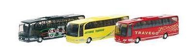 Modellauto Reisebus Mercedes Benz Travego Bus Modell mit Rückzug & Tür
