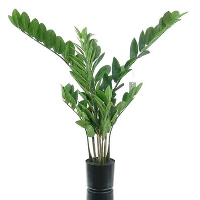 GASPER Glücksfeder - Zamifolia im schwarzen Topf ca. 70 cm - Kunstpflanzen
