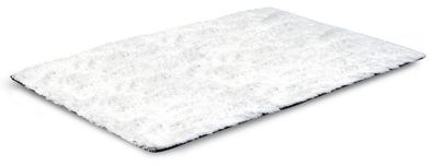 Weicher zotteliger Antirutsch-Teppich 120x160 cm Farbe Weiß