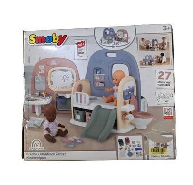 Smoby - Baby Care Puppen-Kita - einklappbares Puppen-Spielcenter Spielset