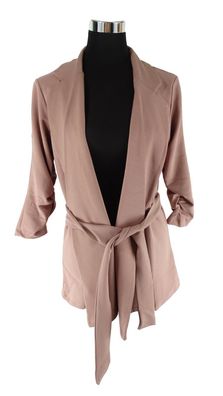 ASOS DESIGN Petite Blazer Gr. 36 / S Jersey Wrap Suit in Blush Rosa, Jacke
