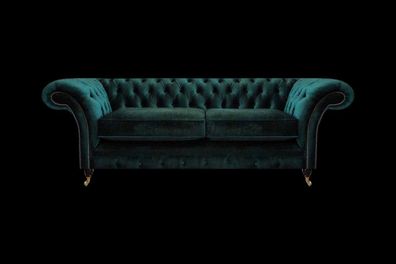 Luxus Sofa Zweisitzer Textil Couch Chesterfield Polstersitz Wohnzimmer