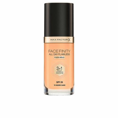 MAX FACTOR Foundation Face Finity All Day Flawless 3in1 Warm Sand 70, LSF 20, 30 ml