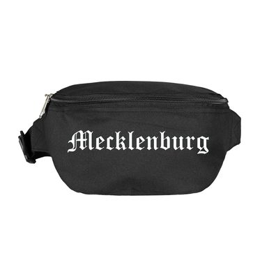 Mecklenburg Bauchtasche - Altdeutsch bedruckt - Gürteltasche Hipbag - ...