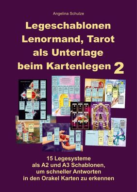 Legeschablonen Lenormand, Tarot als Unterlage beim Kartenlegen 2, Angelina ...