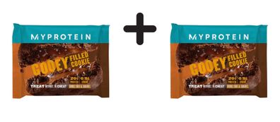 2 x Myprotein Vegan Filled Protein Cookie (12x75g) Chocolate and Salted Caramel