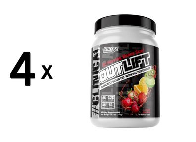 4 x Nutrex Research Outlift Clinical Edge (30 serv) Fruit Punch