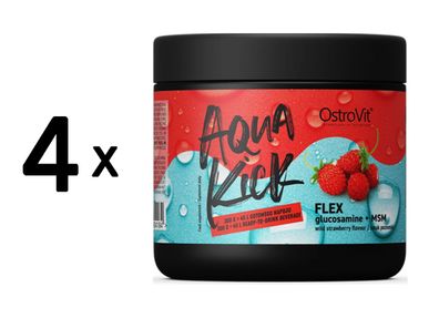 4 x OstroVit Aqua Kick (300g) Flex - Wild Strawberry